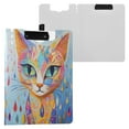 thumbnail image 3 of A4 Double Clip File Folder Binder Clipboards Waterproof Durable Foldable Folder Suitable for Office and Family Cool Cat Color, 3 of 9