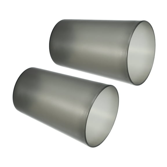 2pcs Bathroom Toothbrush Tumblers PP Cup for Bathroom Kitchen Color Black 4.52''x3.03''