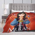 thumbnail image 1 of Mulan Blanket Soft Warm Flannel Throw Custom name Blanket For Bed Sofa Decorations Christmas Birthday Gift, 1 of 5