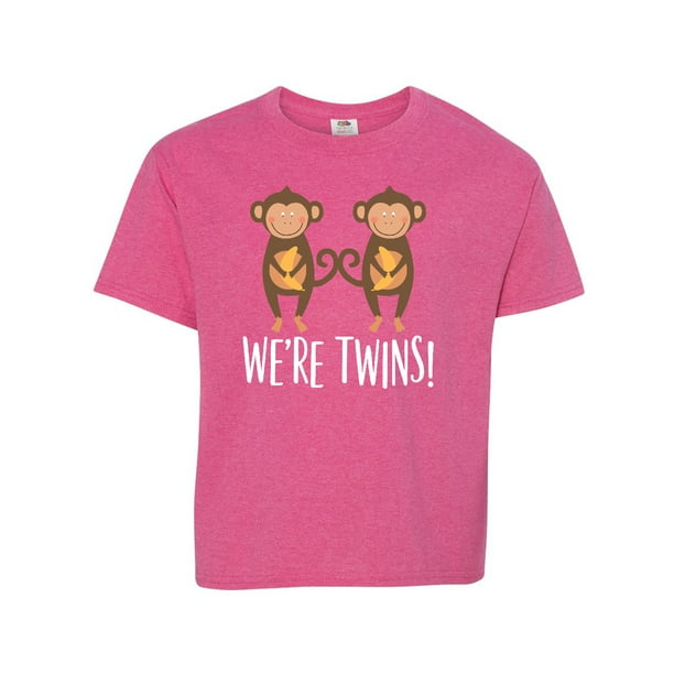 Inktastic Monkey Twins Boy Girl Gift Idea Teen Short Sleeve T Shirt Unisex Retro Heather Pink L Walmart Com Inktastic Monkey Twins Boy Girl Gift Idea Teen Short Sleeve T Shirt Unisex Retro Heather Pink L Walmart Com