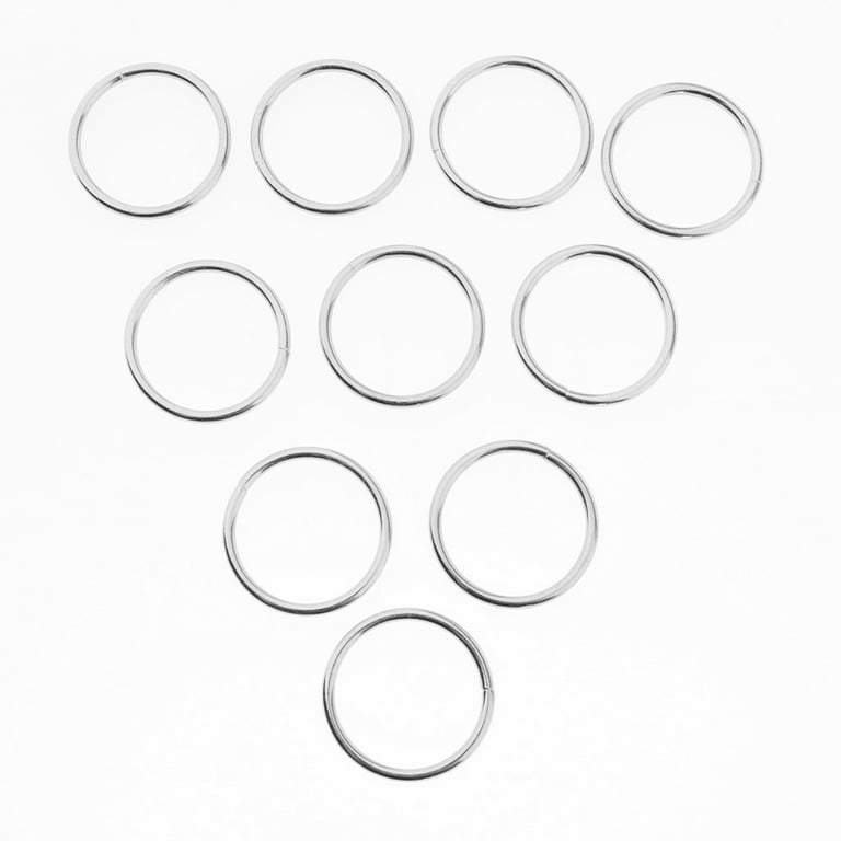 1.25 inch Small Metal O-Rings for Macrame 12 Pack 4mm Thickness 1 1/4 inch
