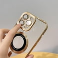 thumbnail image 5 of Magnetic Clear Case for iPhone 13 Pro Max with Camera Lens Protector Strong Magnetic Case Compatible with MagSafe Military Grade Drop Protection Case Cover 6.7 Inch - Gold, 5 of 6