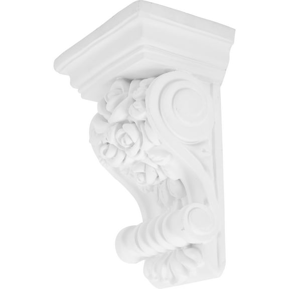 Vintage Style Wooden Corbels for Home Corners, Decorative Shelf Brackets, Polyurethane Wall Accents, Curtain Pole Support