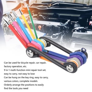 Mini Repair Tools Set  Multi Function Bike Bicycle Cycling Mechanic Repair Tool Kit 9 Function All in  Equipment With   Bike Tool Kits