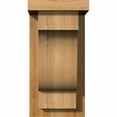 thumbnail image 2 of 6"W x 8"D x 12"H Newport Rough Sawn Corbel w/Backplate, Western Red Cedar, 2 of 9