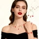 thumbnail image 1 of Eoozwa 2 Packs Valentine's Day Jewelry for Women Romantic Gift Gold Alloy Necklace and Bracelet with Heart Lip Bow Charm Adjustable Chain Anniversary Date Night Party, 1 of 6