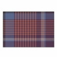 thumbnail image 1 of Checkered Cutting Board, Retro British Irish Cultural Pattern of Tartan Abstract Celtic Design, Decorative Tempered Glass Cutting and Serving Board, Small Size, Purple Lavender Orange, by Ambesonne, 1 of 1