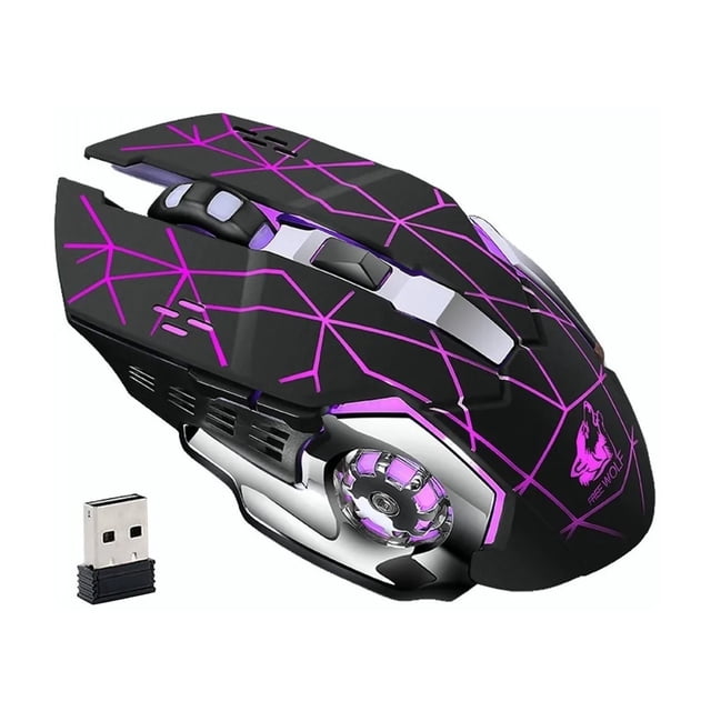 Mouse Inalámbrico Gamer ADA FREE WOLF X8 Clic Silencioso 3 dpi Ajustable