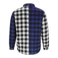 thumbnail image 4 of Men Clothing, Men's Flannel Shirts Cotton Long Sleeve Plaid Shirt Casual Fashion Button Down Shirts Jackets with Pocket Fall Winter, 4 of 6