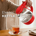 thumbnail image 5 of OVENTE Electric Kettle, 1.5L Borosilicate Glass Countertop Water Heater and Boiler for Coffee or Tea, BPA-Free, Auto Shut-Off, Boil-Dry Protection, Removable and Washable Spout Filter, Red KG83R, 5 of 8