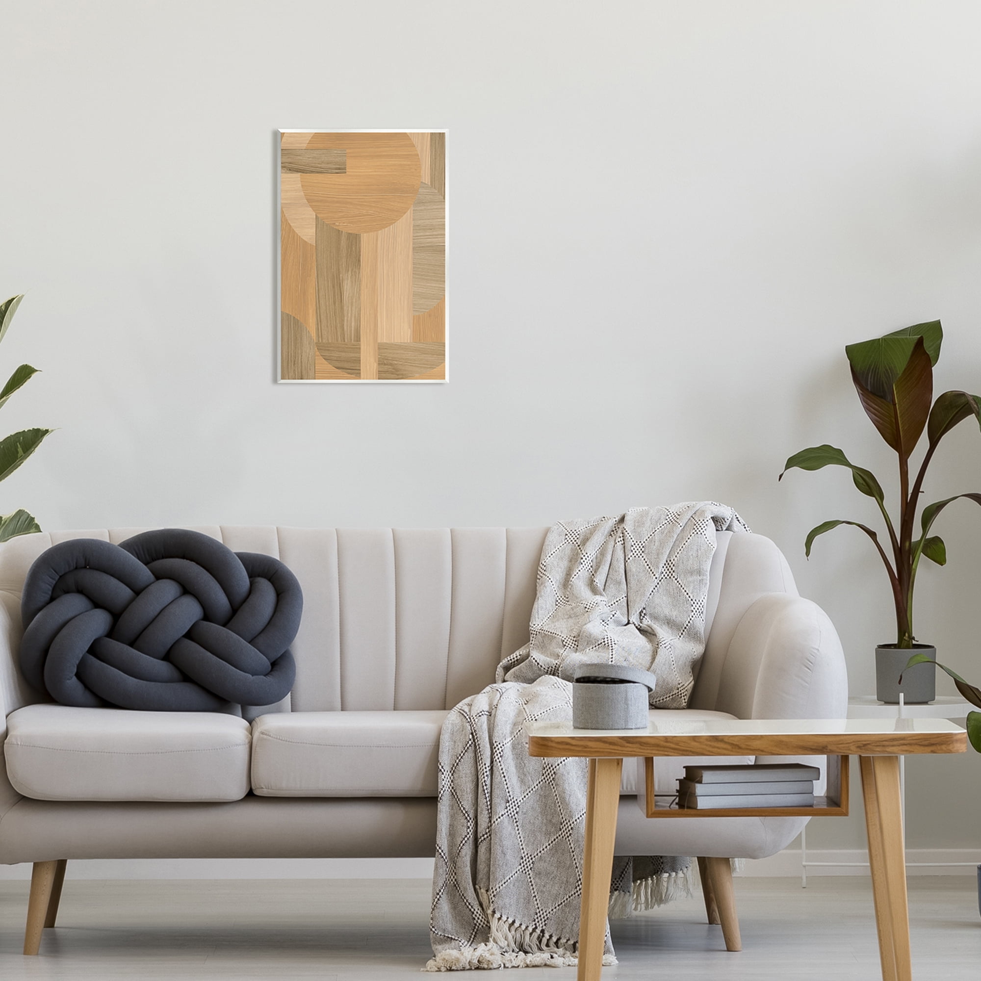 Stupell Industries Rustic Patterned Shapes Abstract Painting Unframed Art Print Wall Art, 13 x 19