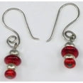 thumbnail image 5 of New Jody Coyote Czech Glass Bead Red Drop Earrings in Sterling Silver $60.00, 5 of 5