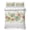 Green, Pink, White, variant on Quilts Full Size Bedding Set, Tropical Botanical Lightweight Quilted Comforter, Pastoral Rustic Leaves Floral Burlap Soft Reversible Bedspread Coverlet with Pillow Covers for All Season, 78" x 90"