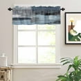thumbnail image 2 of Retro Blue Valances for Windows Abstract Art Paint Texture Rod Pocket Curtain Valance Window Treatment Short Curtains for Kitchen Living Room, 60"x18", 2 of 5