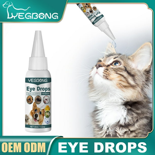 Gotas para los ojos de mascotas Wdftyju antiinflamatorias 30ml limpieza