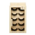 thumbnail image 2 of pares de pestañas postizas finas y suaves de hilo de algodón, pestañas postizas de visón 3D para maquillaje, 2 of 12