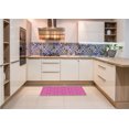 thumbnail image 6 of Ahgly Company Machine Washable Indoor Rectangle Transitional Deep Pink Area Rugs, 2' x 5', 6 of 7
