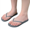 thumbnail image 2 of New Colorful Flip Flops for Women Non Shower Clip on Portable Beach Sandals Gray 36, 2 of 5