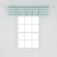 thumbnail image 2 of Ambesonne Seafoam Window Valance, Ikat Style Pattern, 54" X 12", Seafoam Sea Green Taupe, 2 of 3