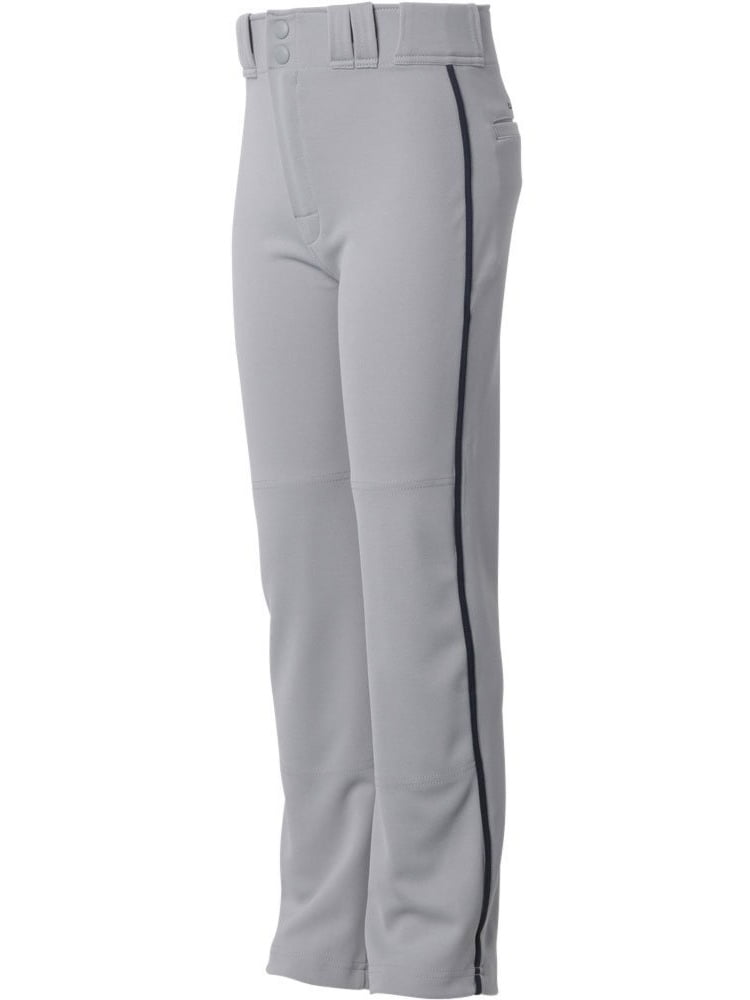 Boys Rival 2 Piped Baseball Pants, Gray 