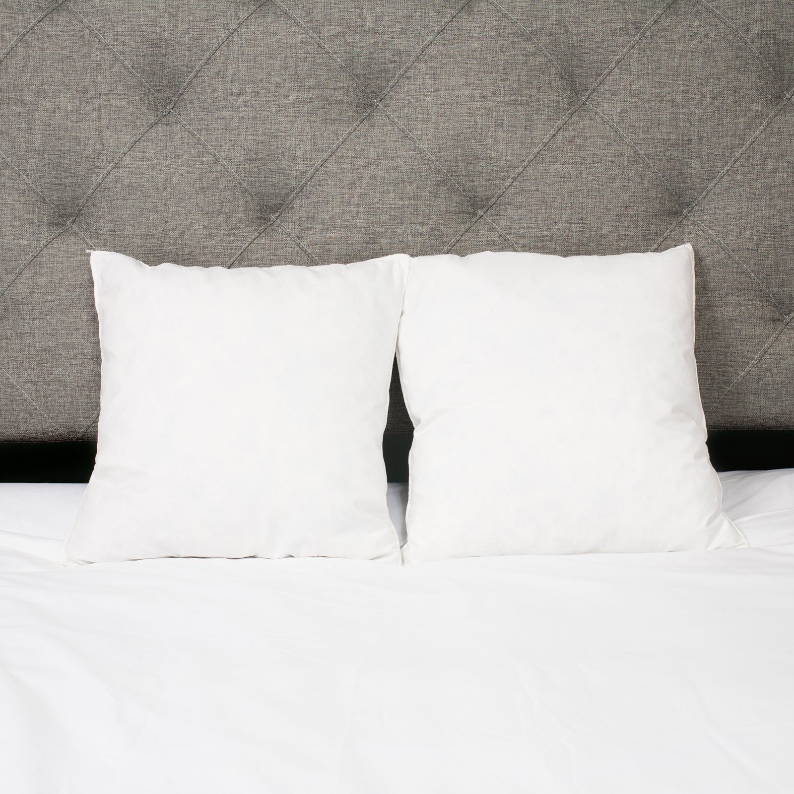 Square Goose Down Pillow Insert Set of 2 by Sweet Home Collection