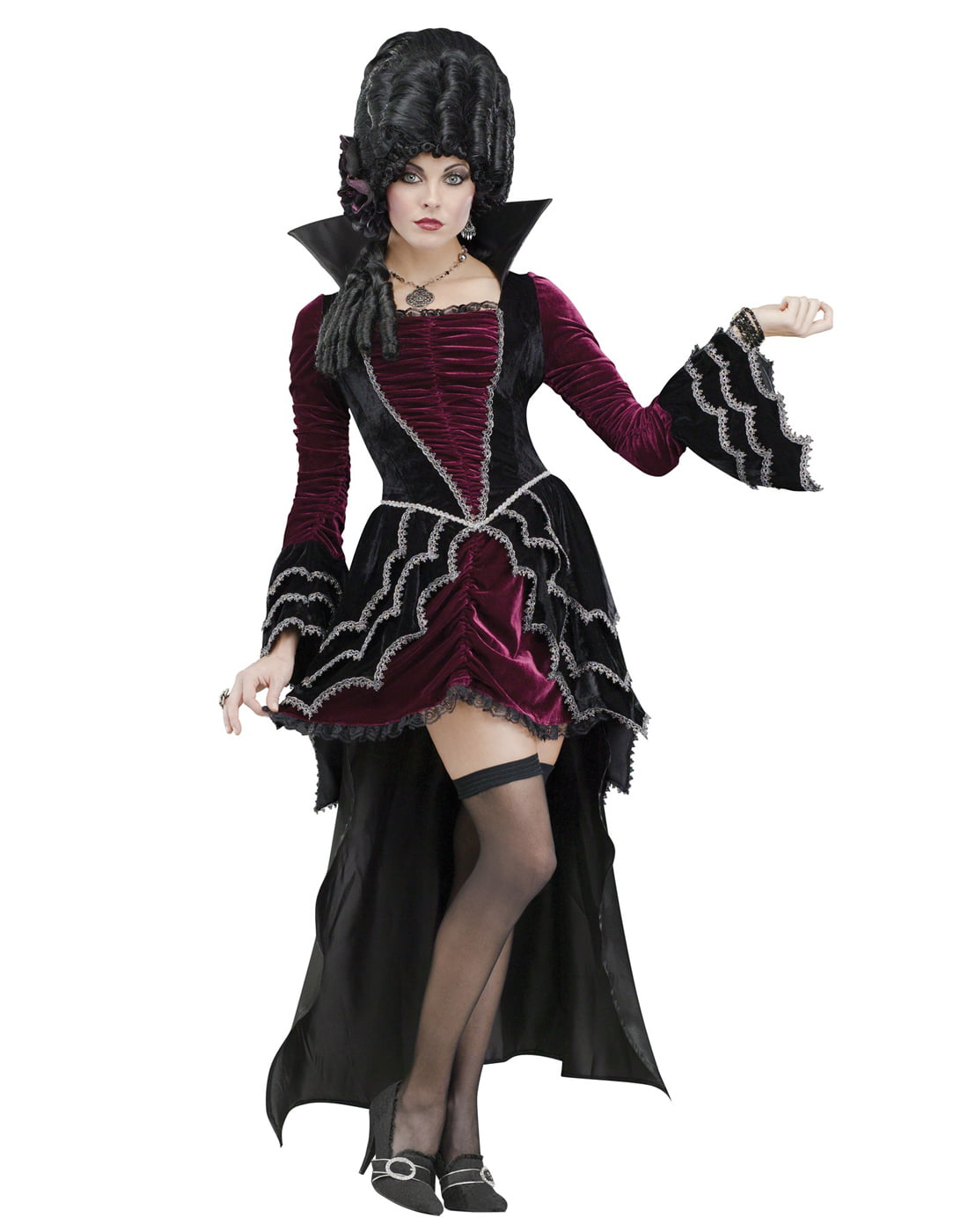 fun world deluxe victorian vampiress costume m(8-10) .