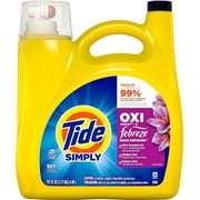 Tide Simply Oxi Boost + Febreze Odor Defense, Sunny Breeze Scent, 151 fl oz 107 Loads