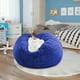 thumbnail image 1 of 1pc Funda de silla, grande circular, suave y mullida cómoda funda de sofá de terciopelo, para sala de estar, dormitorio, oficina, decoración del hogar, SOLO FUNDAS SIN RELLENO, 150cmx75cm, Azul, 1 of 4