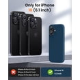 thumbnail image 4 of KOMI Designed for iPhone 16 Case,Shockproof Liquid Silicone Protective Phone Case with Soft Anti-Scratch Microfiber Lining Ultra Slim Drop Protection Phone Cover 6.1 inch Cobalt Blue, 4 of 5