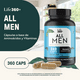 thumbnail image 4 of MULTIVITAMÍNICO para Hombre Life360+ 360 cápsulas con Creatina y L-Arginina LIFE 360+ Mens Multi para 360 días, 4 of 7