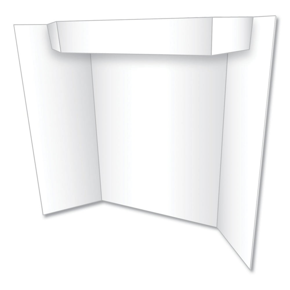 Geographics Too Cool TriFold Poster Board, 24" x 36", White Walmart