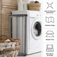 thumbnail image 2 of Lavish Home Foldable Clothes Drying Rack for Indoor/Outdoor Use (Platinum), 2 of 6