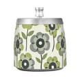 thumbnail image 7 of Yayeee Ashtray with Lid for Cigarette Smokeless Stainless Steel Home Ash Holder, Retro Flower, 7 of 7