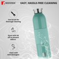 thumbnail image 3 of Marine Green Thermo Steel Bottle Or Flask 540ml | Hot & Cold, Vacuum Insulated - For Water, Coffee, Tea, Soup, Juice - Use In Office, Commute, Sports, Travel - Screw On Top Lid | Rust & Leak Proof, 3 of 4