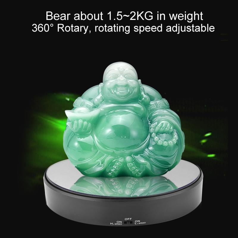 360° Mirror Top Rotating Rotary Turntable Display Stand Jewelry Show Holder