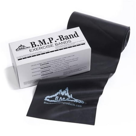 Black Mountain Products TB 6 Yard Black 6 yards Therapy Resistance Band, Black - Heavy