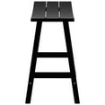 thumbnail image 4 of GARDEN 24" Inches Adirondack Plastic Outdoor Bar Stools for Patio, Black, 4 of 6