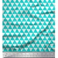 thumbnail image 1 of Soimoi Satin Silk Fabric Geometric Block Print Fabric by The Yard 42 Inch Wide, 1 of 1