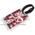 thumbnail image 4 of Daiia Buffalo Plaid Love And Gnome Durable Luggage Tags with Secure Strap Travel ID Tags Suitcase ID Tags Bag Identification Tags - Easy Identification for Men and Women, 4 of 8