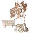 thumbnail image 2 of Moyic 1 Juego de decoración de madera, artesanía de decorativa, árbol de los deseos, exquisitos suministros de boda, escritorios de Kits de decoración para fiestas Moyic HA061122-00, 2 of 6