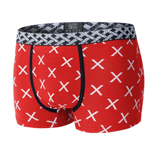 Men's Boxers Solid Color Open Polyester Four Seasons Casual Sexy Underwear