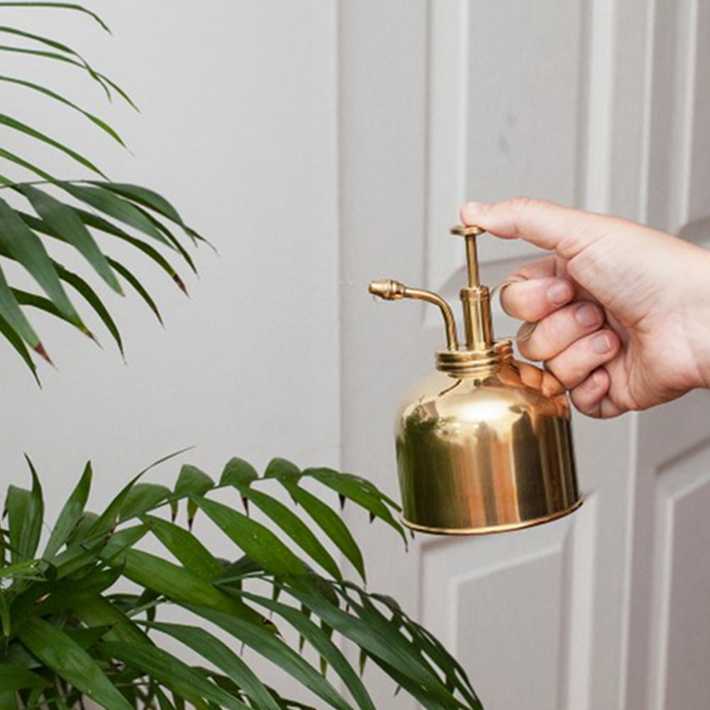 Details about   Plant Mister Watering Can Nordic Style Vintage Brass Gold Gardening Bottle Pot 