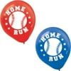 Baseball 'Home Run' Latex Balloons (6ct)