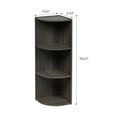 thumbnail image 4 of IRIS USA 3-Tier Corner Curved Shelf Organizer, Gray, 4 of 5