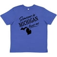 thumbnail image 3 of Inktastic Someone in Michigan Loves Me Youth T-Shirt, 3 of 5
