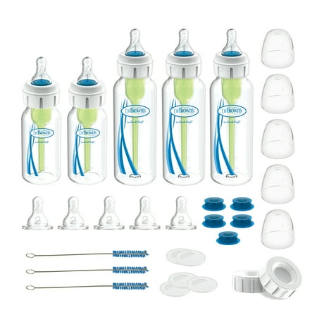 Dr. Brown's Natural Flow Specialty Feeding Baby Bottle Starter Kit - 8 fl oz/27pk