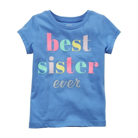 Carter's Baby Girls' Best Sister Jersey Tee, 6