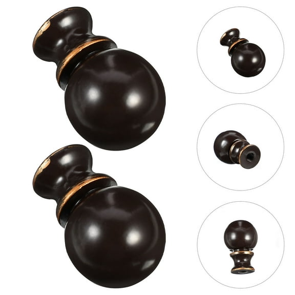 LEORX Lamp Finials Knob Zinc Alloy Holds Lampshade In Place For Floor Light 2Pcs 0.9*0.9*1.4In