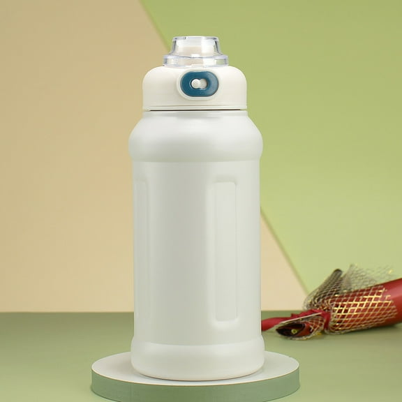 Gnmfd Insulated Stainless Steel Water Bottle with Straw, Large Vacuum Thermal Flask for Hot Cold Drinks, Leak-Proof Sports Hiking Office Gym Travel Bottle for Daily Hydration
