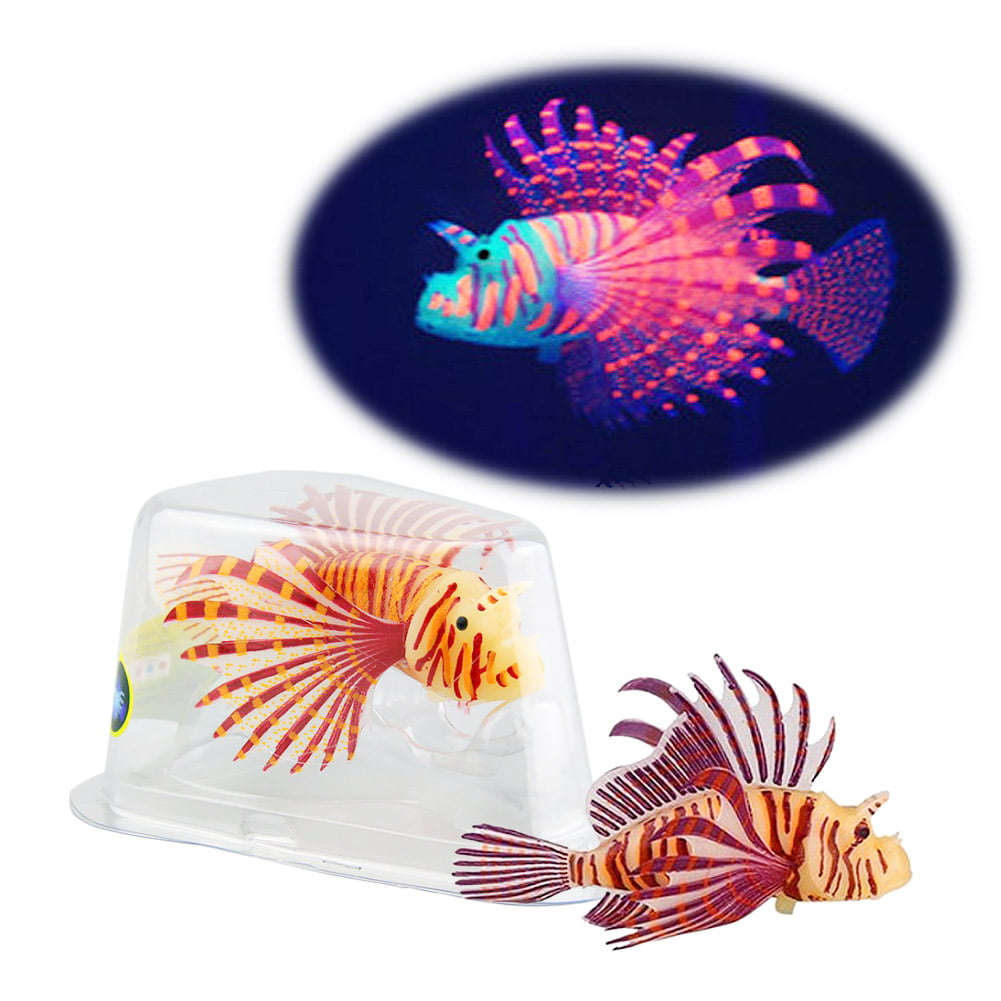 Luminous Glowing Artificial Fluorescent Aquarium Fish Tank Decor FO 